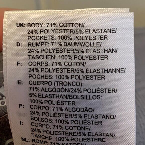 Adida ankle length golf pant, New with Tags, sz S, light grey, stretch, pull on - Picture 6 of 9